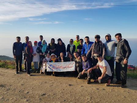 صعود گروه کوهنوردی پارسه آمل به ارتفاعات شیخ موسی بابل